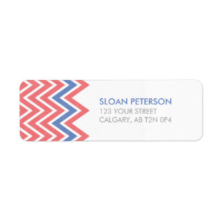 Chevron Address Label