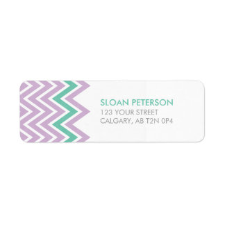 Chevron Address Label
