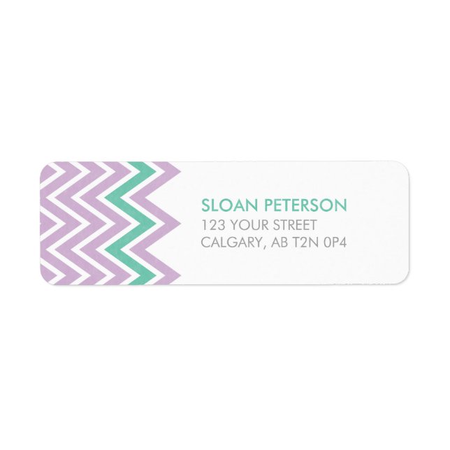 Chevron Address Label (Front)