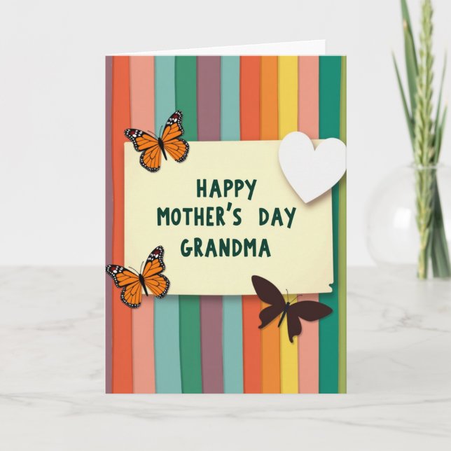 Chevron Affectionate Greeting Card (Front)