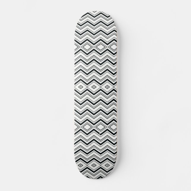 Chevron and Diamonds Skateboard (Front)