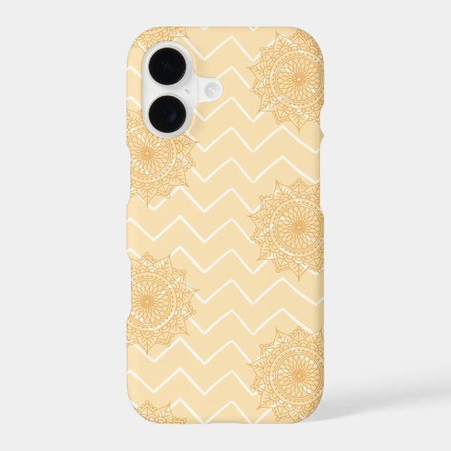 Chevron and Ornate Pattern Iphone Case (Back)