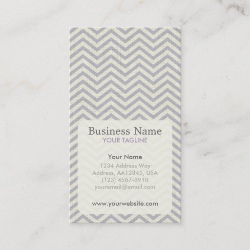 Customizable Chevron Appointment Business Card