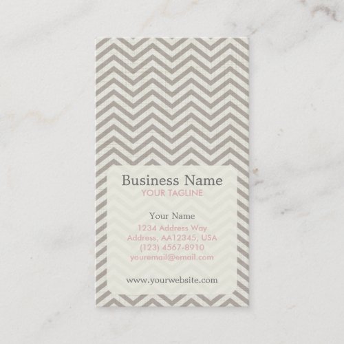 Chevron Appointment Business Card