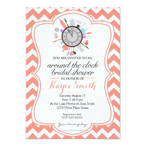 Around The Clock Shower Invitations 9