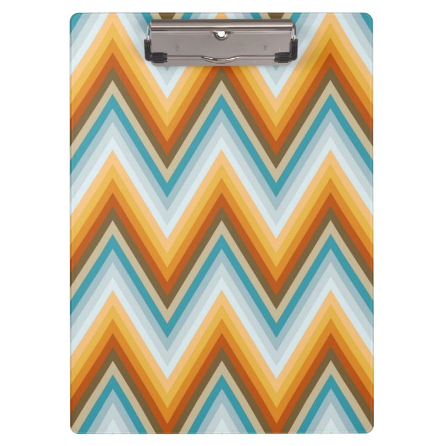 Chevron Background Pattern Clipboard (Front)