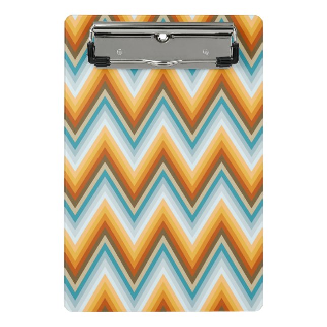 Chevron Background Pattern Mini Clipboard (Front)
