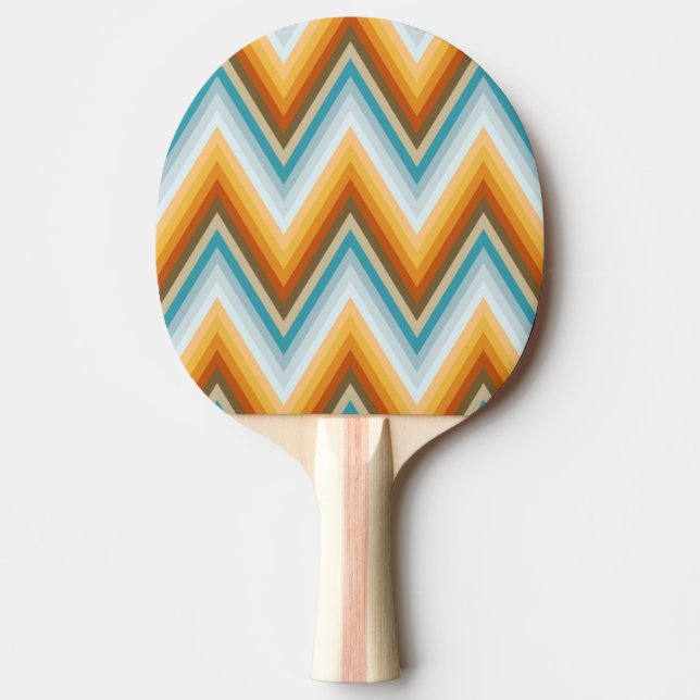 Chevron Background Pattern Ping-Pong Paddle (Front)