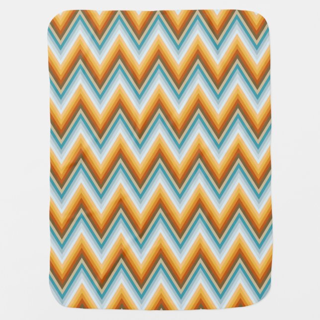 Chevron Background Pattern Swaddle Blanket (Front)