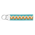 Chevron Background Pattern Wrist Keychain | Zazzle