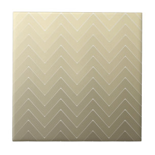 Chevron Backsplash Cappuccino Ombre Pattern Ceramic Tile