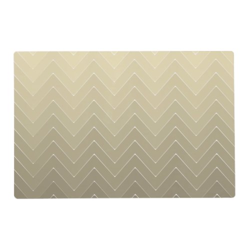 Chevron Backsplash Coffee Ombre Pattern Placemat