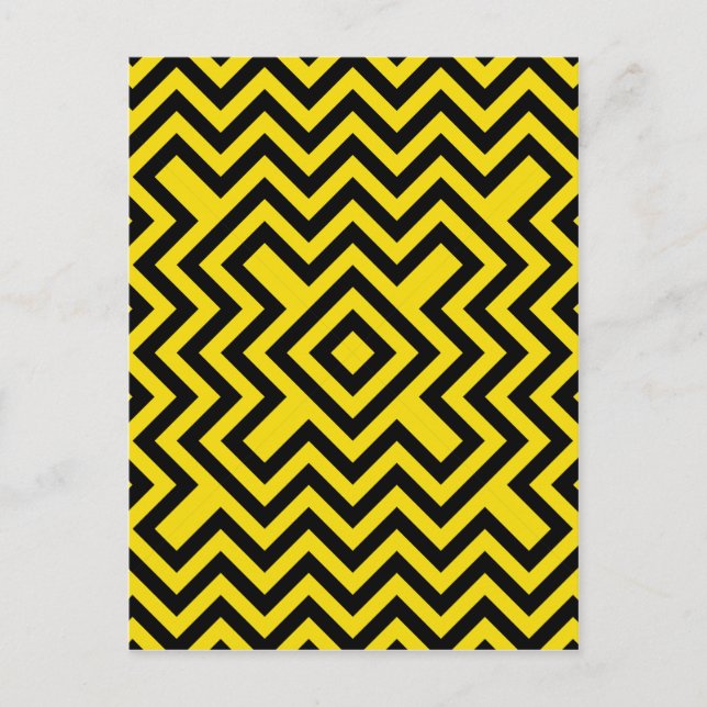 Chevron Bee Postcard (Front)