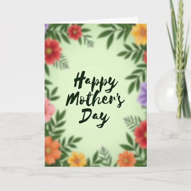 Chevron Best Mom Ever Card (Front)