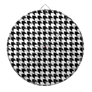 Chevron Black n White Dart Board