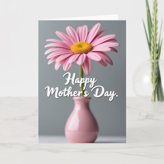 Chevron Bloom Greeting Card (Front)