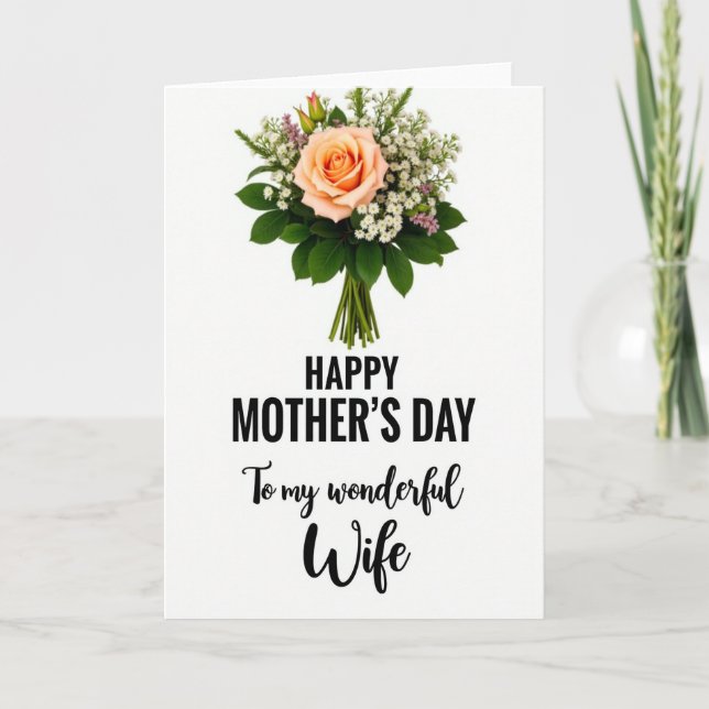 Chevron Bloom Tribute Card (Front)