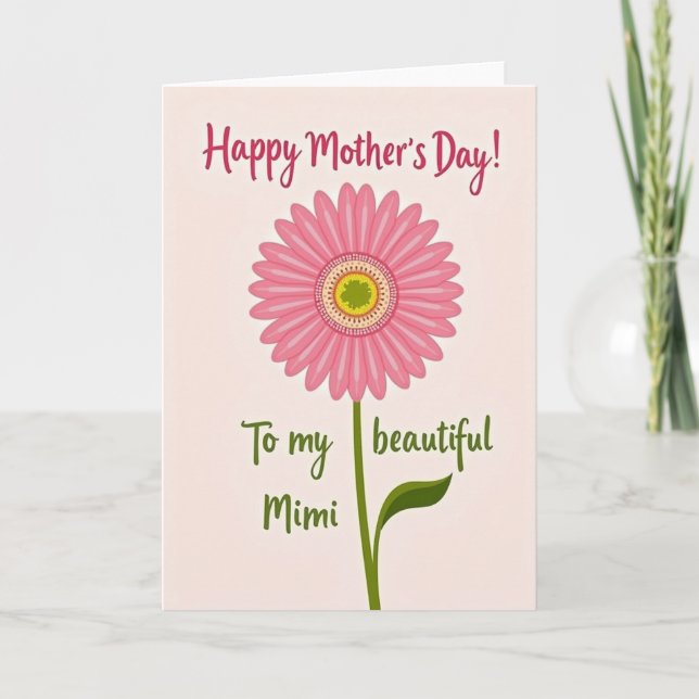 Chevron Blooms Special Card (Front)