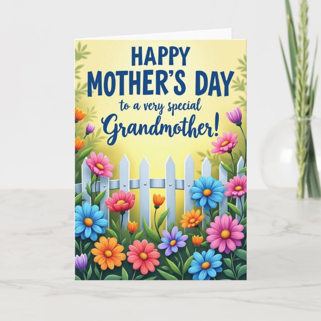 Chevron Blossoms Seasonal Card (Front)