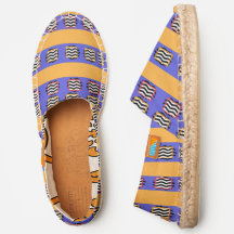 Chevron + Blue + Yellow Espadrilles
