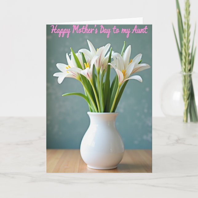 Chevron Bouquet Affection Card (Front)
