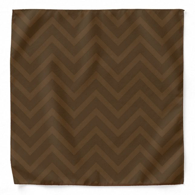 Chevron Brown Bandana (Front)