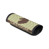 Chevron Buck Camouflage Personalize Luggage Handle Wrap (Angled)