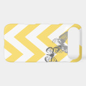 Chevron Butterflies Iphone Case | Yellow Grey (Back (Horizontal))