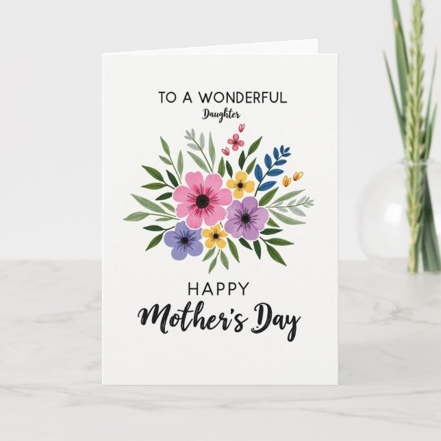 Chevron Celebration Blossom Card (Front)