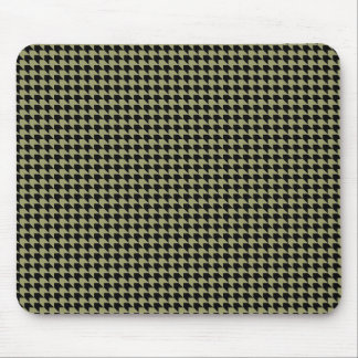 Chevron Checks Avocado and Black Mouse Pad
