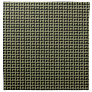 Chevron Checks Avocado and Black Napkin