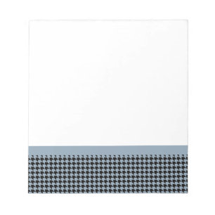 Chevron Checks Slate and Black Notepad