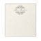 Chevron Chic Personalized Desk Notepad | Beige