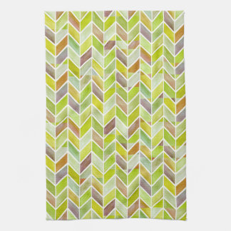 Chevron Citron Wood Kitchen Towel