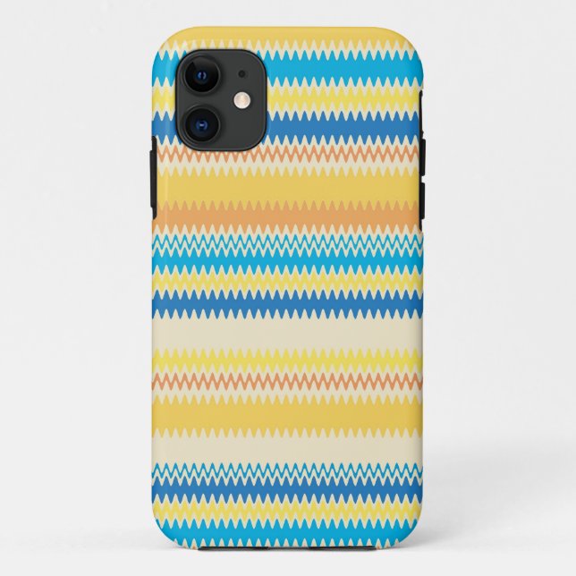 Chevron Colourful Zigzag Stripes Pattern Case-Mate iPhone Case (Back)