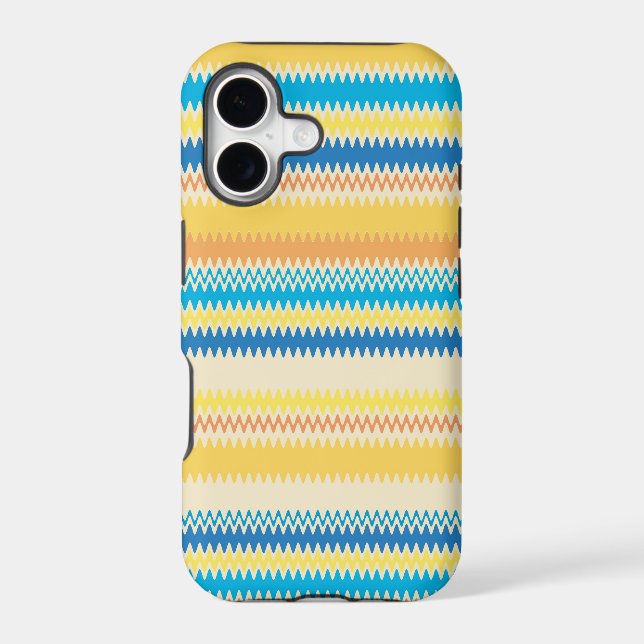 Chevron Colourful Zigzag Stripes Pattern Iphone Case (Back)