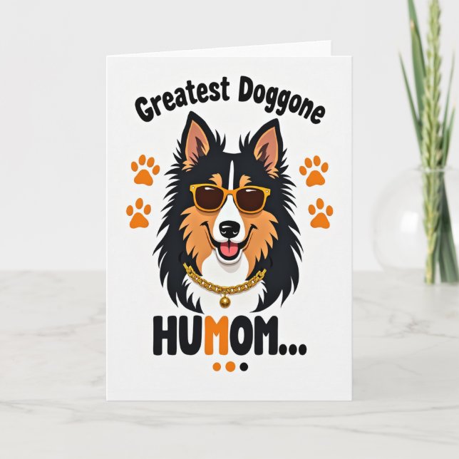 Chevron Cool Canine Card (Front)