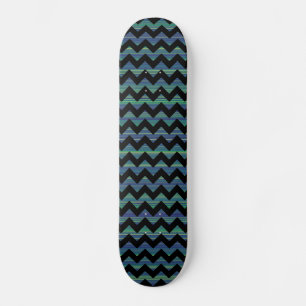 chevron cool stripes skateboard deck