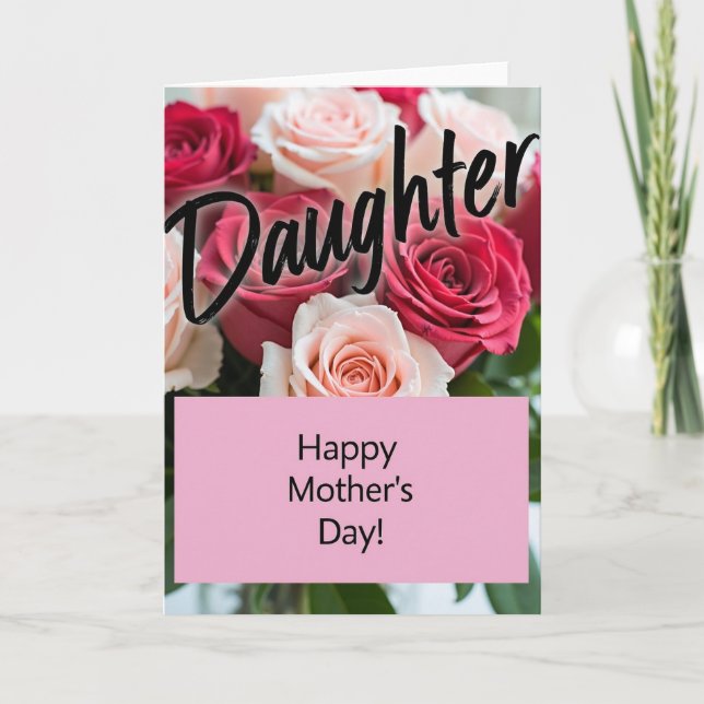 Chevron Daughter Appreciation Card (Front)