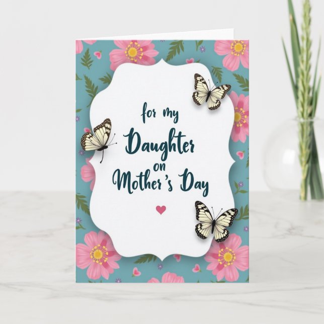 Chevron Daughter Mothers Day Card (Front)