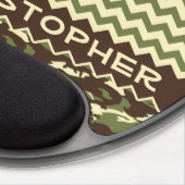 Chevron Deer Buck Camouflage Personalize Gel Mouse Pad (Right Side)