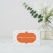 Chevron Design Business Card (Standing Front)