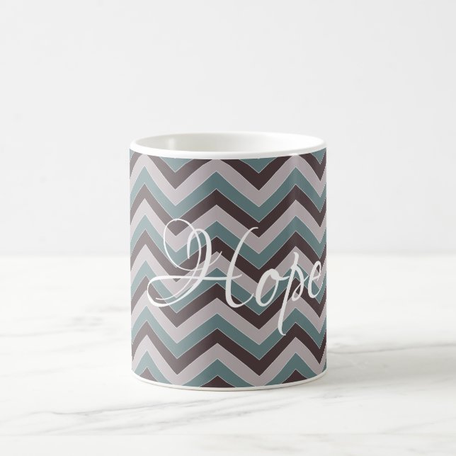 Chevron design coffee mug customizable (Center)