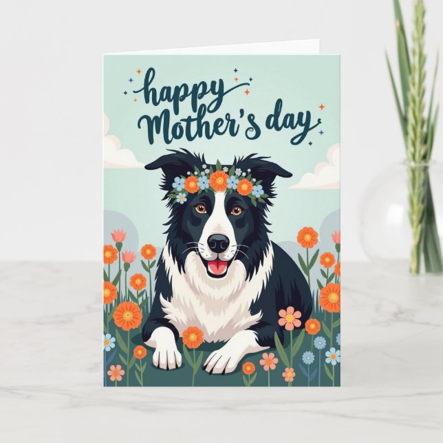 Chevron Dog Happy Day Card (Front)