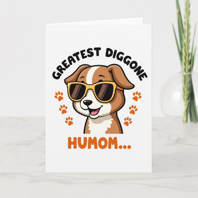 Chevron Dog Love You Card (Front)