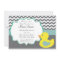 Chevron Ducky Modern Baby Shower Invitation