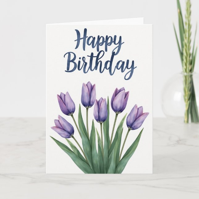 Chevron Elegant Script Card (Front)