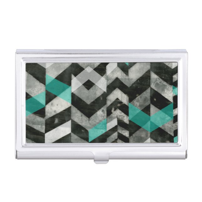 Chevron Exclusion II Business Card Case (Front)