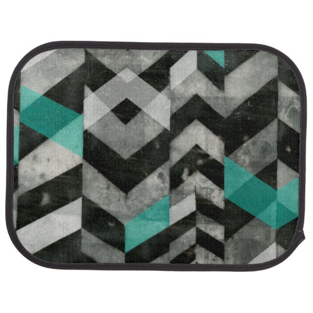 Chevron Exclusion II Car Floor Mat (Rear)