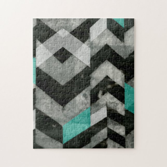 Chevron Exclusion II Jigsaw Puzzle (Vertical)